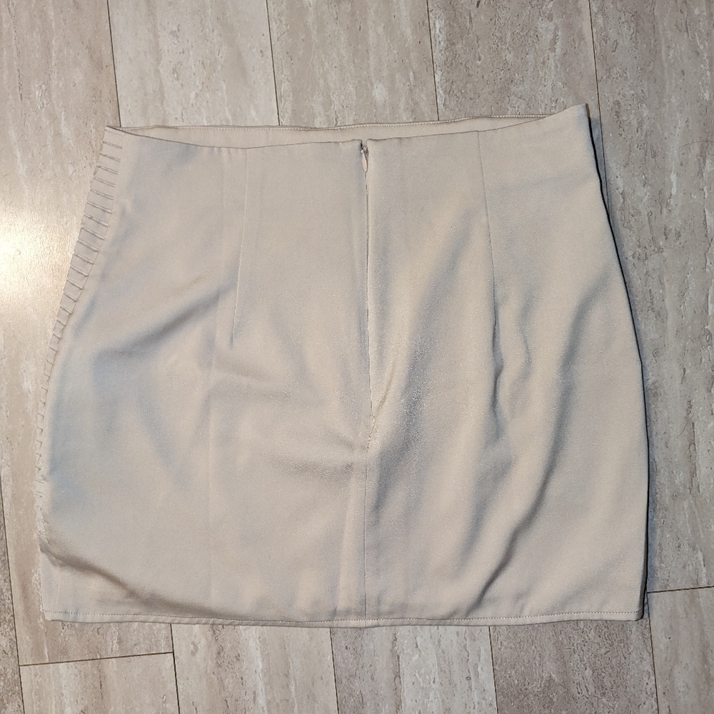 ASOS DESIGN Satin Corset Mini Skirt in Champagne - Picture 4 of 7